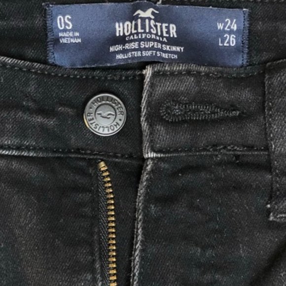 Hollister Black Denim Jeans - Picture 3 of 4